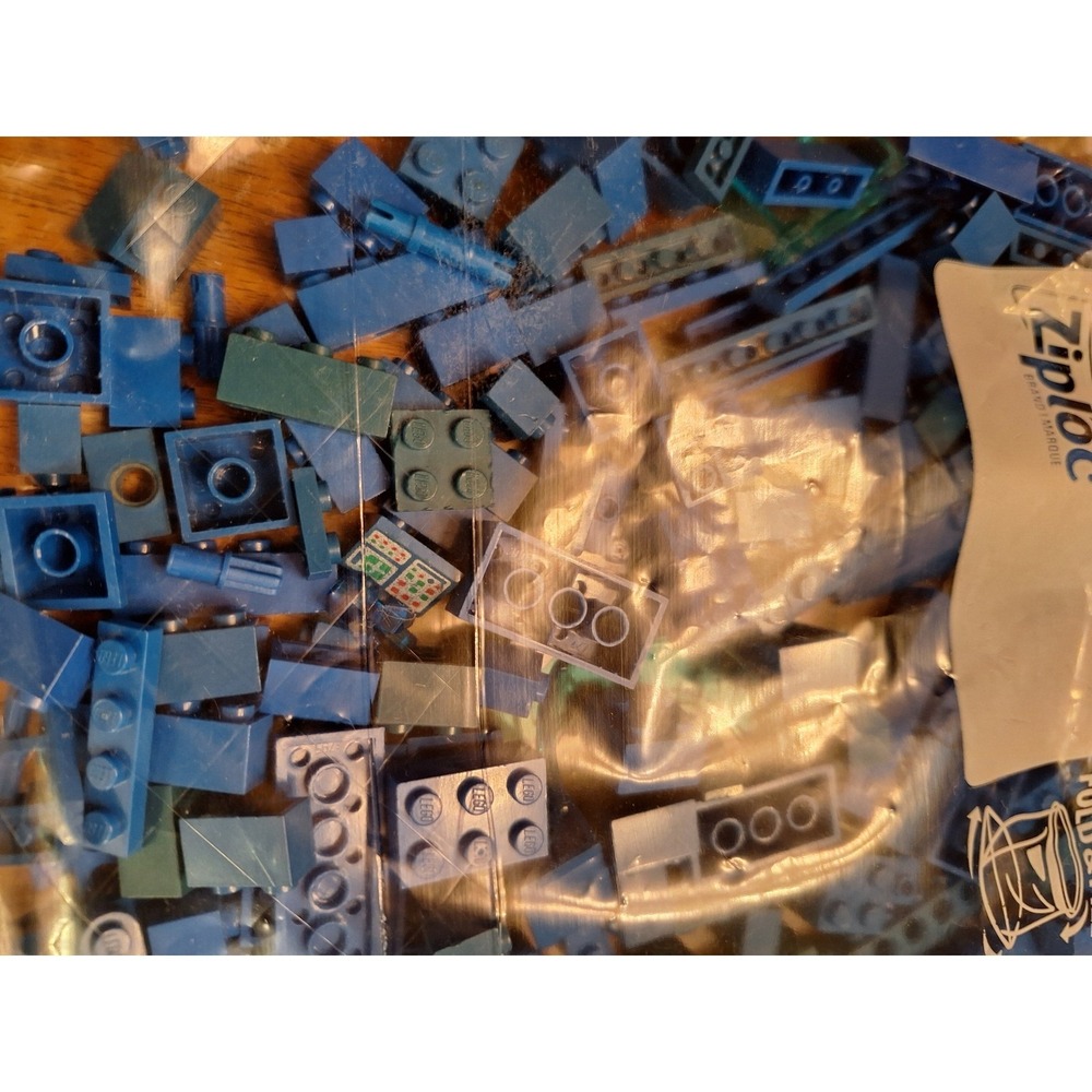 LEGO Blue Bulk Bricks and Parts 1/2 pound bag of Mixed Assorted Specialty Pieces - Picture 3 of 13